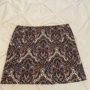Gorgeous paisley J. Crew skirt, with pockets!